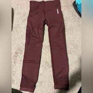 Gymshark workout Maroon Leggings